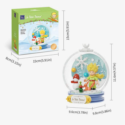 Pantasy 86333 Le Petit Prince Crystal Ball Series Winter Melody Building Toy Set |300 PCS
