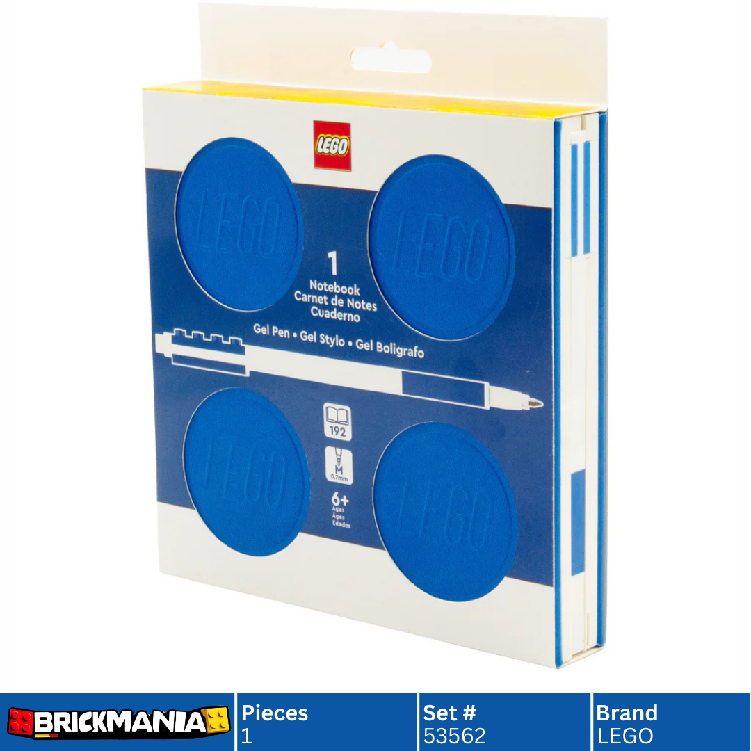 LEGO 53562 Stationery Locking Notebook with Gel Pen in Box Blue