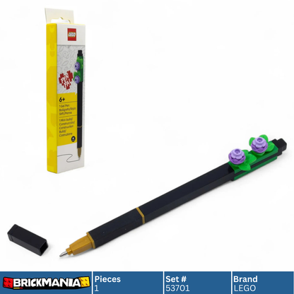 LEGO 53701 Stationery Pen Pal Gel Pen & Building Toy Botanical, Lavender