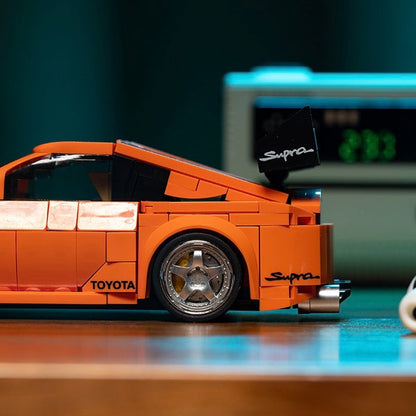 Happy Build PB8815 Toyota™ Supra A80 Building Toy Set | 439 PCS | Buildable Car with Display Container