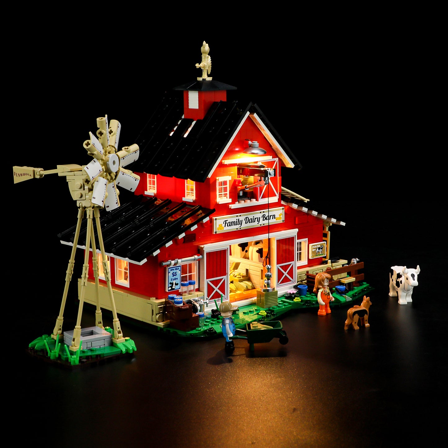 Lumibricks F9037 The Cow Barn Building Toy Set | 1368 PCS