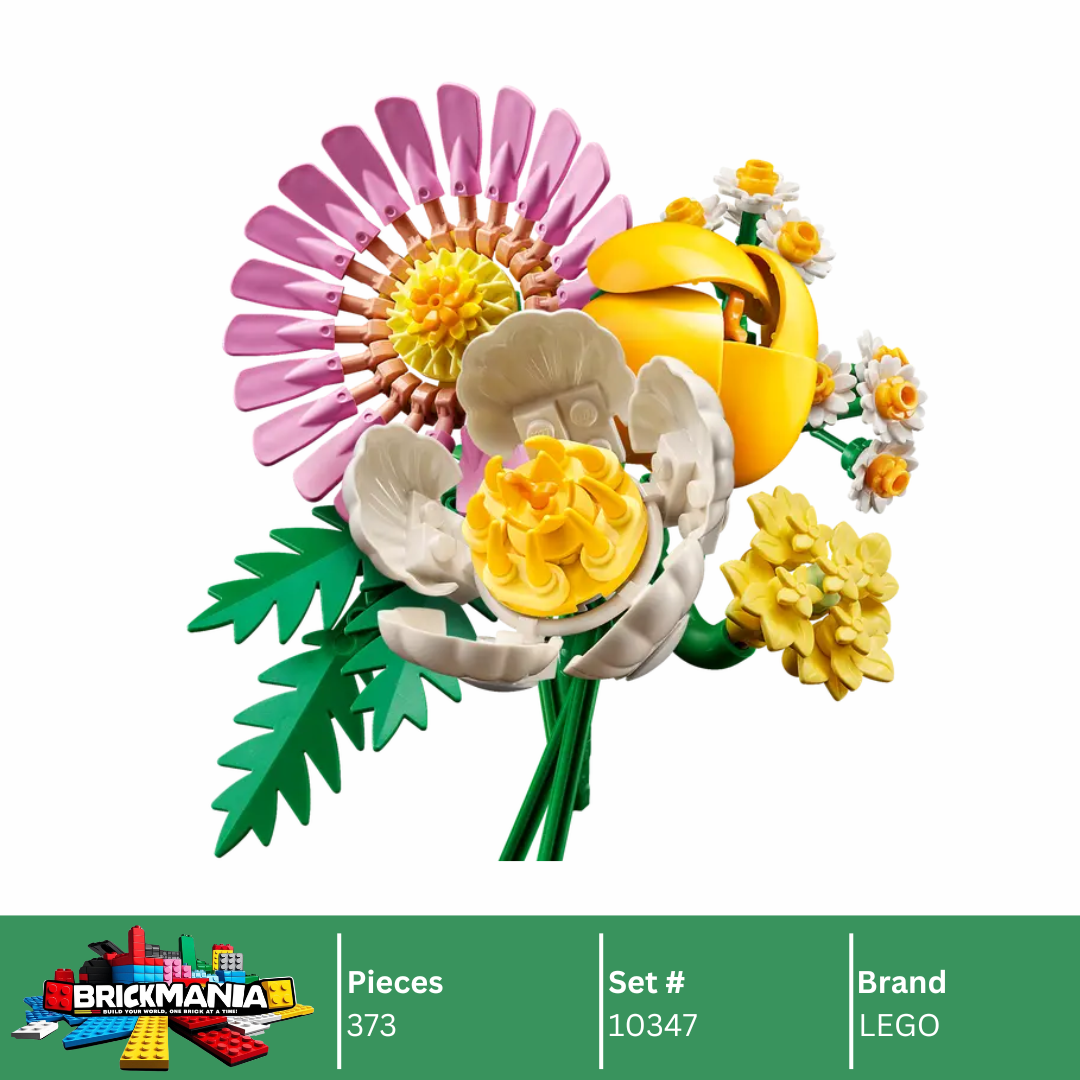 LEGO 10347 Botanicals Petite Sunny Bouquet | 373 PCS – Brickmania