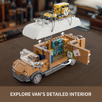 Lumibricks F9030 Carpentry Van Building Toy Set | 496 PCS