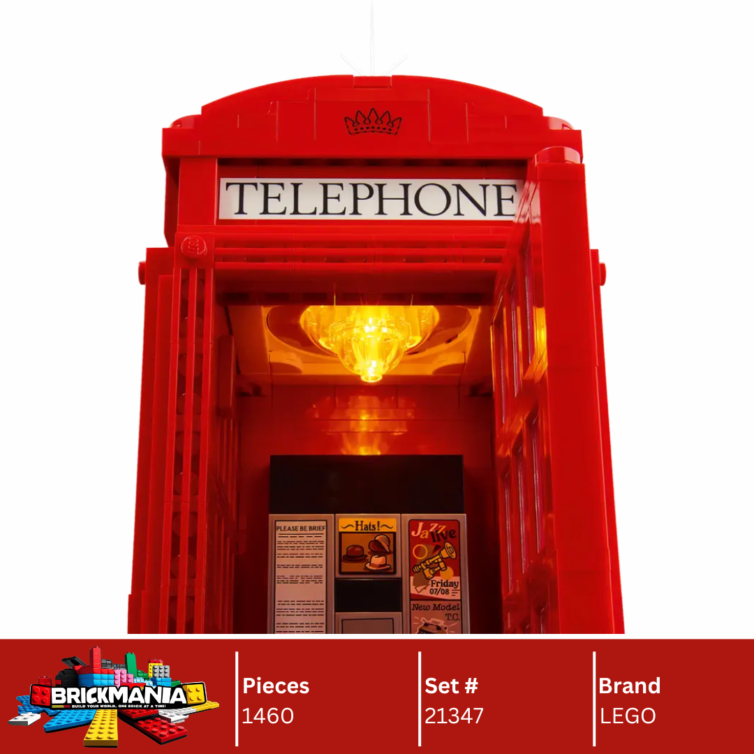 LEGO 21347 Red London Telephone Box | 1460 PCS