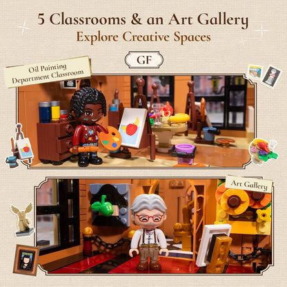 Pantasy 85036 Modular Building School of Arts Building Toy Set | 3463 PCS