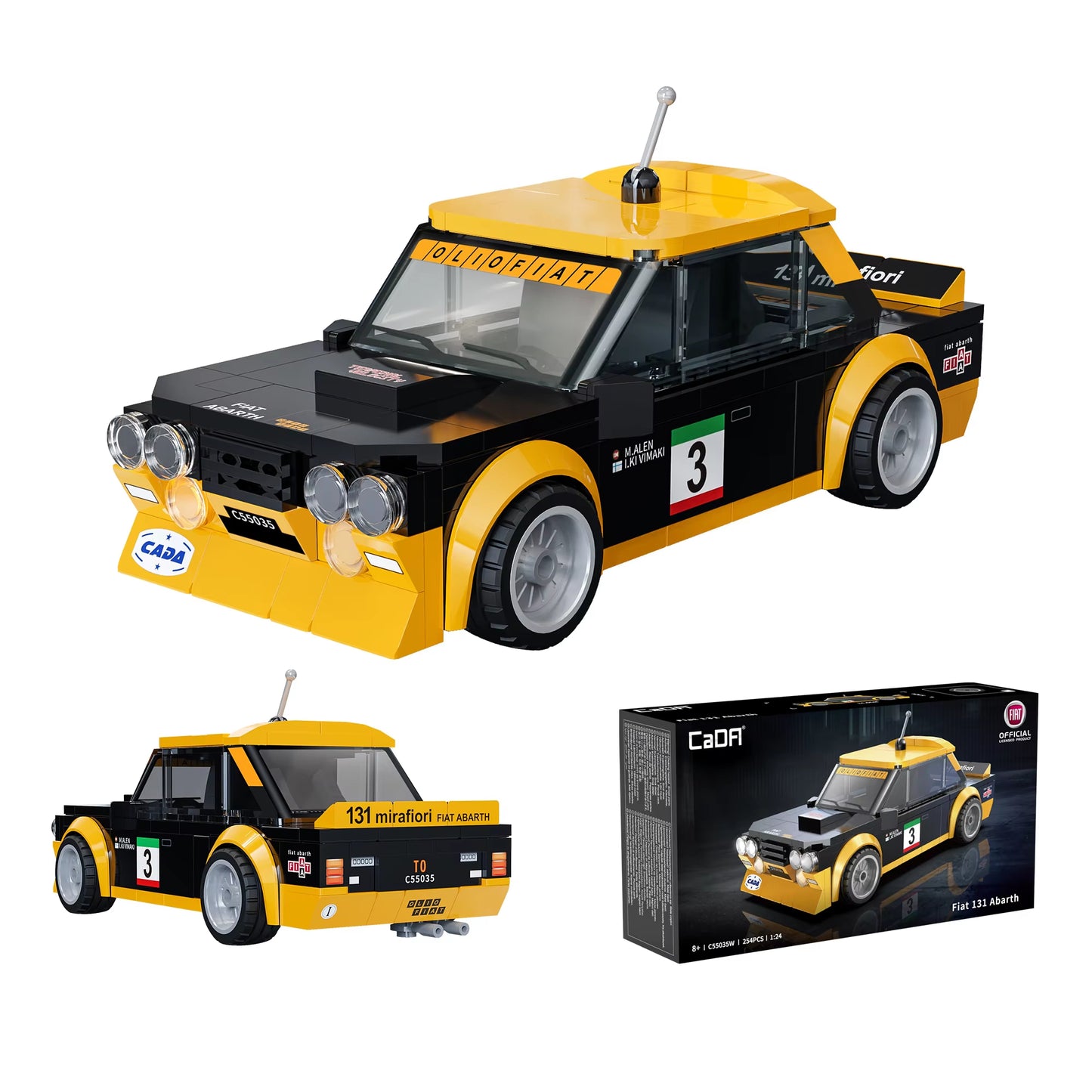 CaDA C55035W Fiat 131 Abarth Building Toy Set | 254 PCS