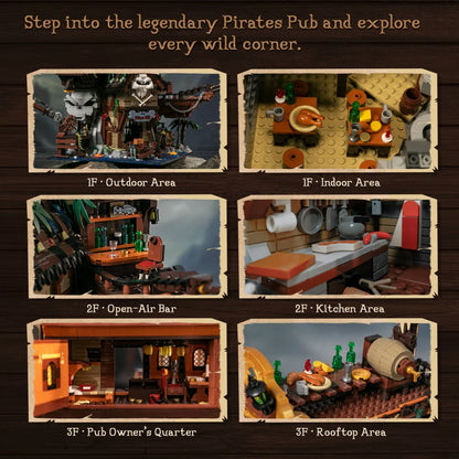 Pantasy 85022 Pirate The Pirates Pub Building Toy Set | 2858 PCS
