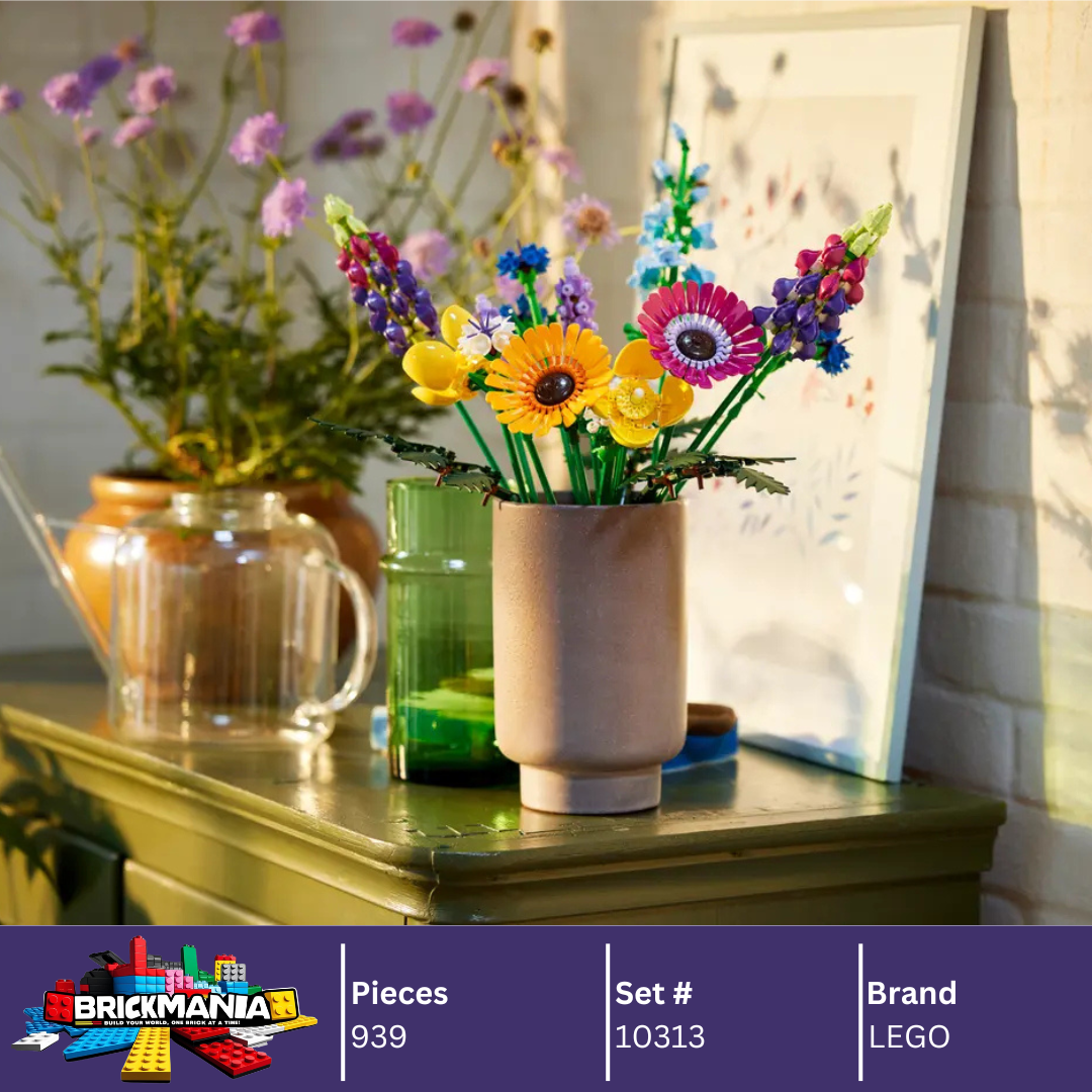 LEGO 10313 Botanicals Wildflower Bouquet | 939 PCS