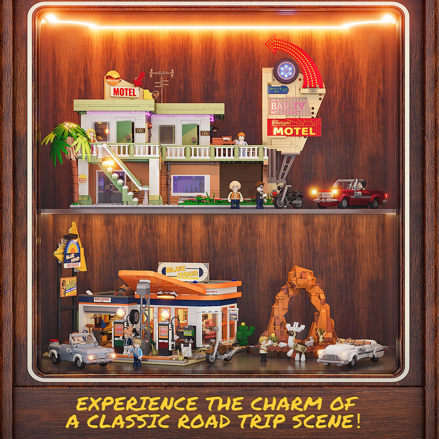 Lumibricks F9065 gas station Building Toy Set | 1608 PCS