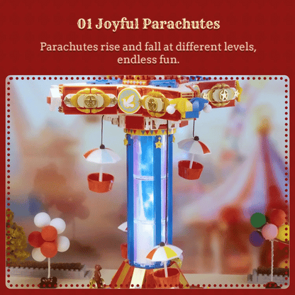 Pantasy 86003 Retro Collection Circus Paradrop Building Toy Set | 1680 PCS