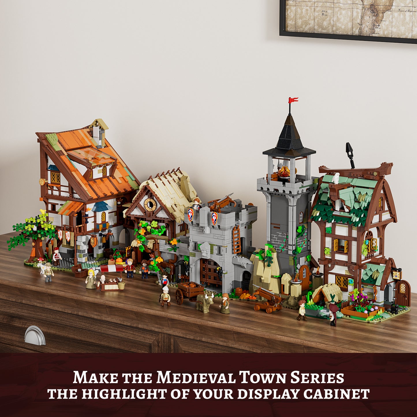 Lumibricks F9027 Medieval Watchtower Building Toy Set | 1625 PCS