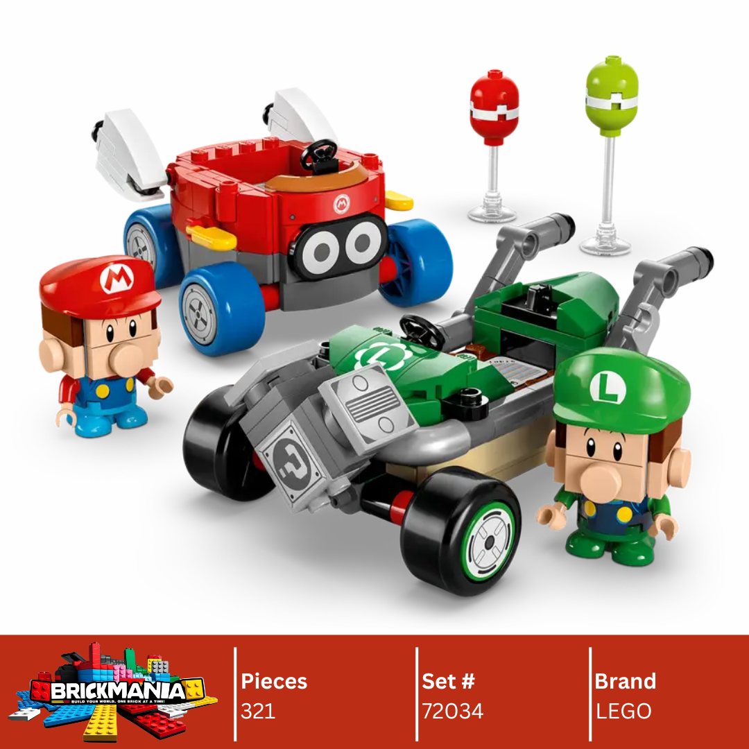 LEGO 72034 Mario Kart™ – Baby Mario vs. Baby Luigi | 321 PCS