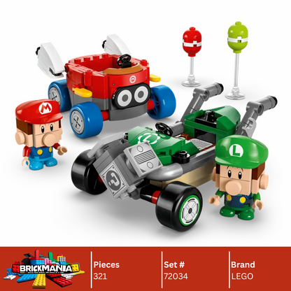 LEGO 72034 Mario Kart™ – Baby Mario vs. Baby Luigi | 321 PCS
