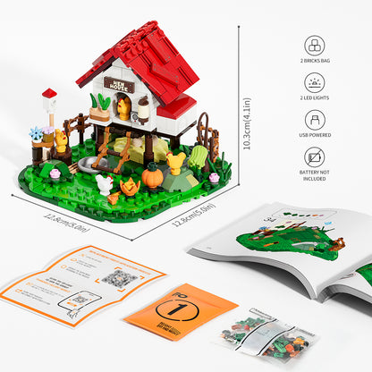 Lumibricks F9034 The Hen House Building Toy Set | 323 PCS