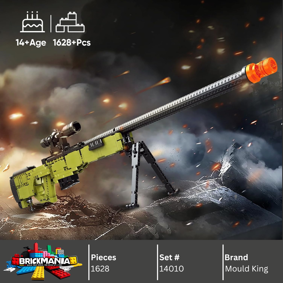 Mould King 14010 AWM Sniper Rifle Building Toy Set | 1628 PCS