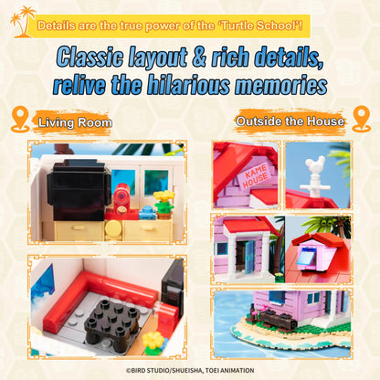 Pantasy 87002 Dragon Ball Kame House Building Toy Set | 600 PCS