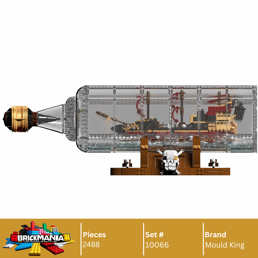 Mould King 10066 Queen Revenger Ship-In-a-Bottle Building Set | 2,488 PCS
