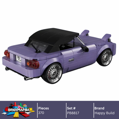 Happy Build PB8817 Mazda MX-5 Building Toy Set | 370 PCS | Buildable Car with Display Container