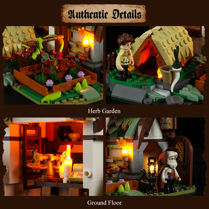 Lumibricks F9024 Medieval Apothecary Shop Building Toy Set | 1470 PCS