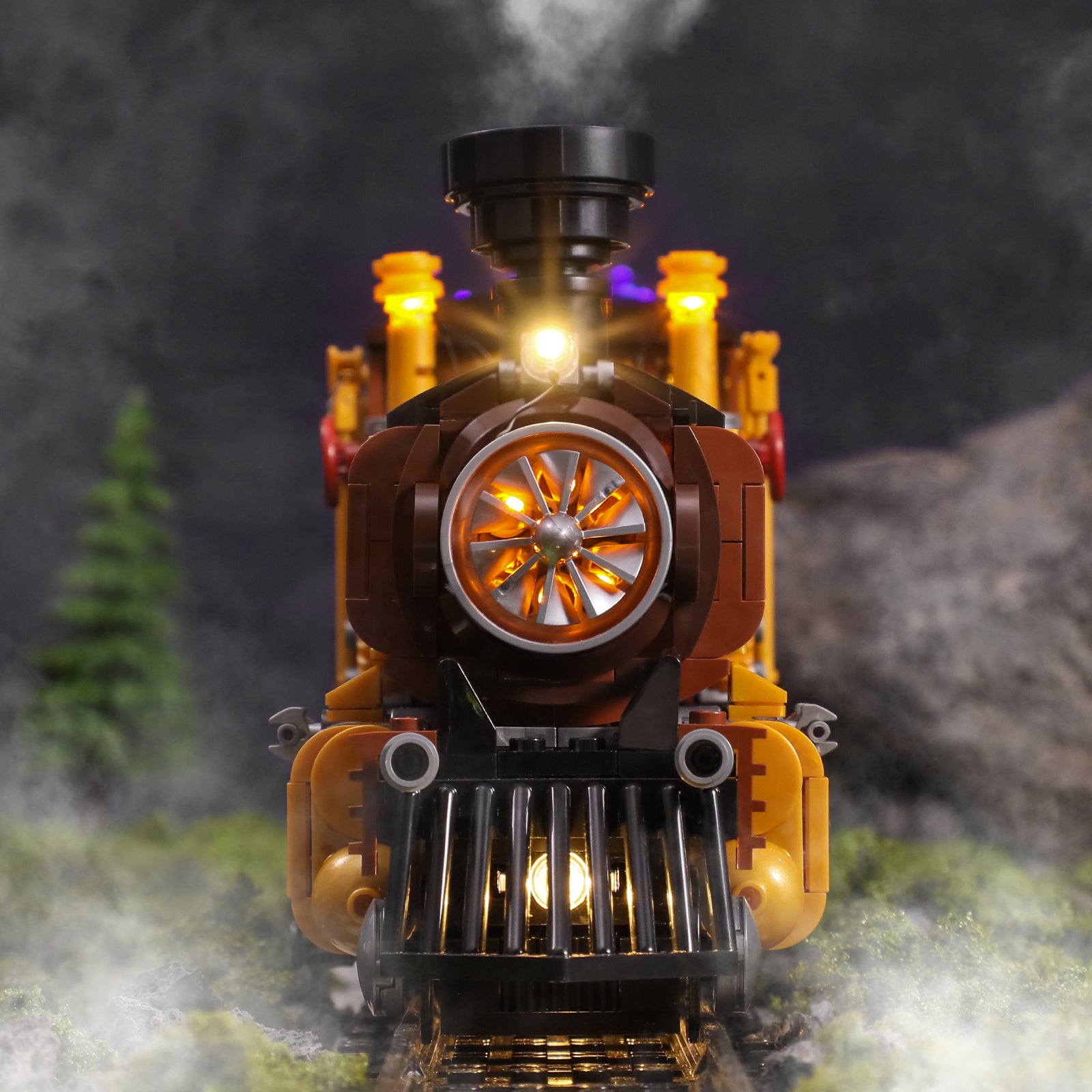 Lumibricks F9006 Steampunk Ore Train Building Toy Set | 1056 PCS