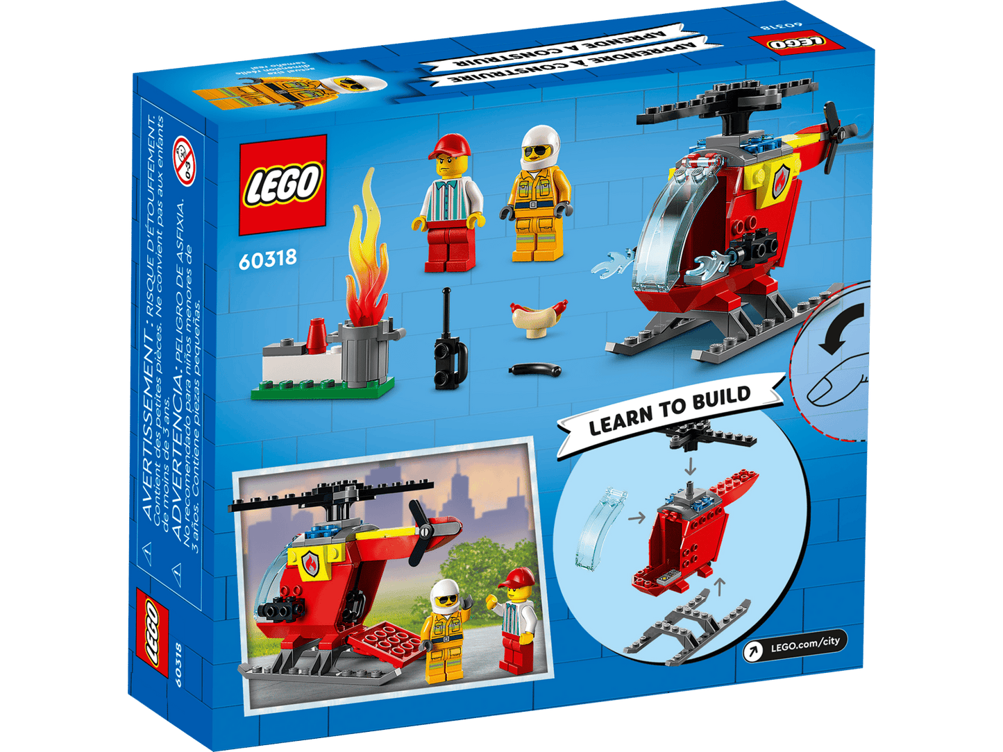 LEGO 60318 City Fire Helicopter | 53 PCS | Retired