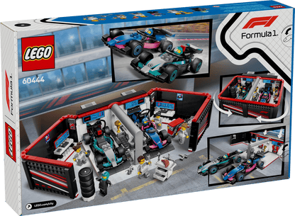 LEGO 60444 City F1® Garage & Mercedes-AMG & Alpine Cars | 678 PCS