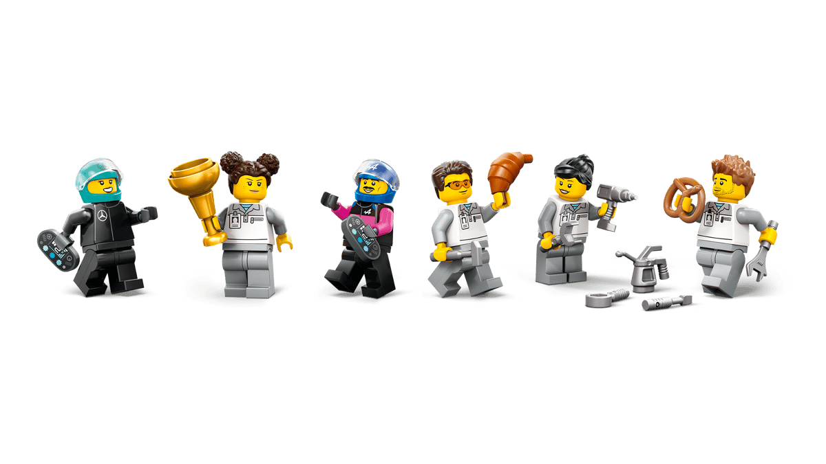 LEGO 60444 City F1® Garage & Mercedes-AMG & Alpine Cars | 678 PCS