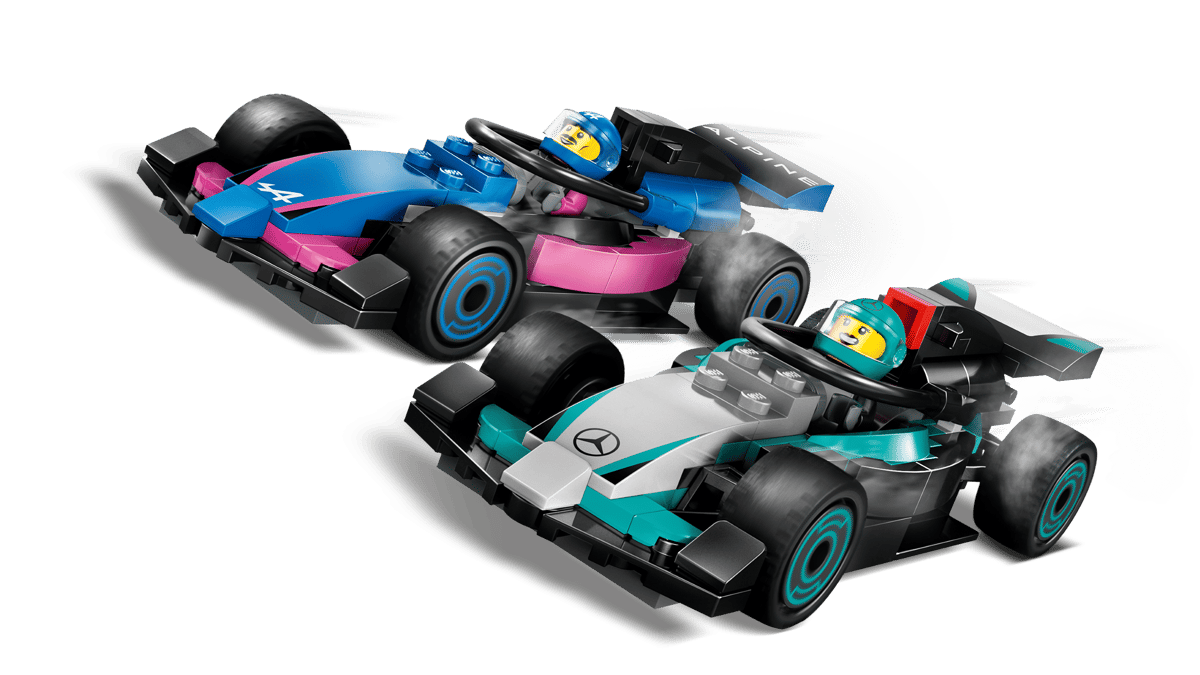 LEGO 60444 City F1® Garage & Mercedes-AMG & Alpine Cars | 678 PCS