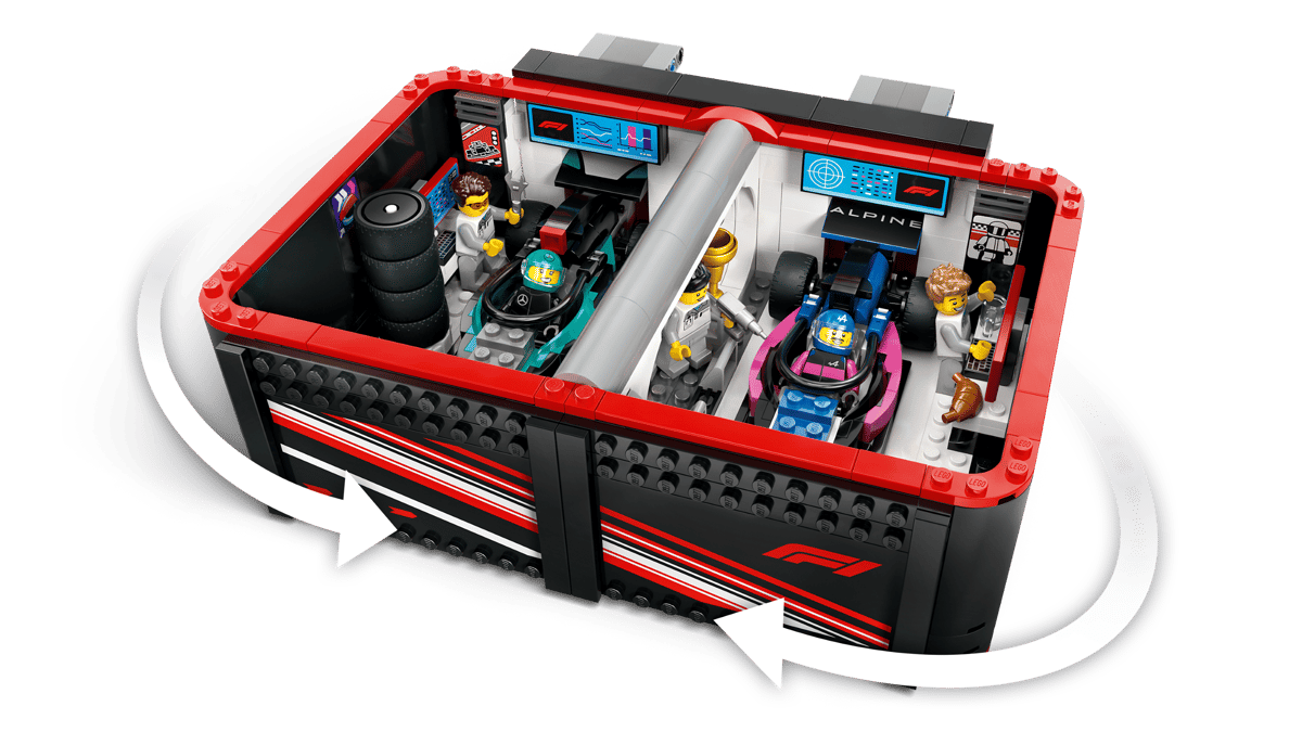 LEGO 60444 City F1® Garage & Mercedes-AMG & Alpine Cars | 678 PCS