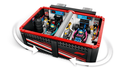 LEGO 60444 City F1® Garage & Mercedes-AMG & Alpine Cars | 678 PCS