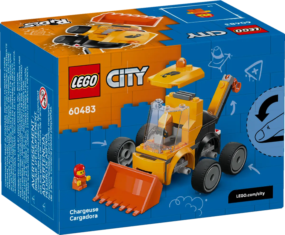 LEGO 60483 City Rides – Construction Loader | 61 PCS