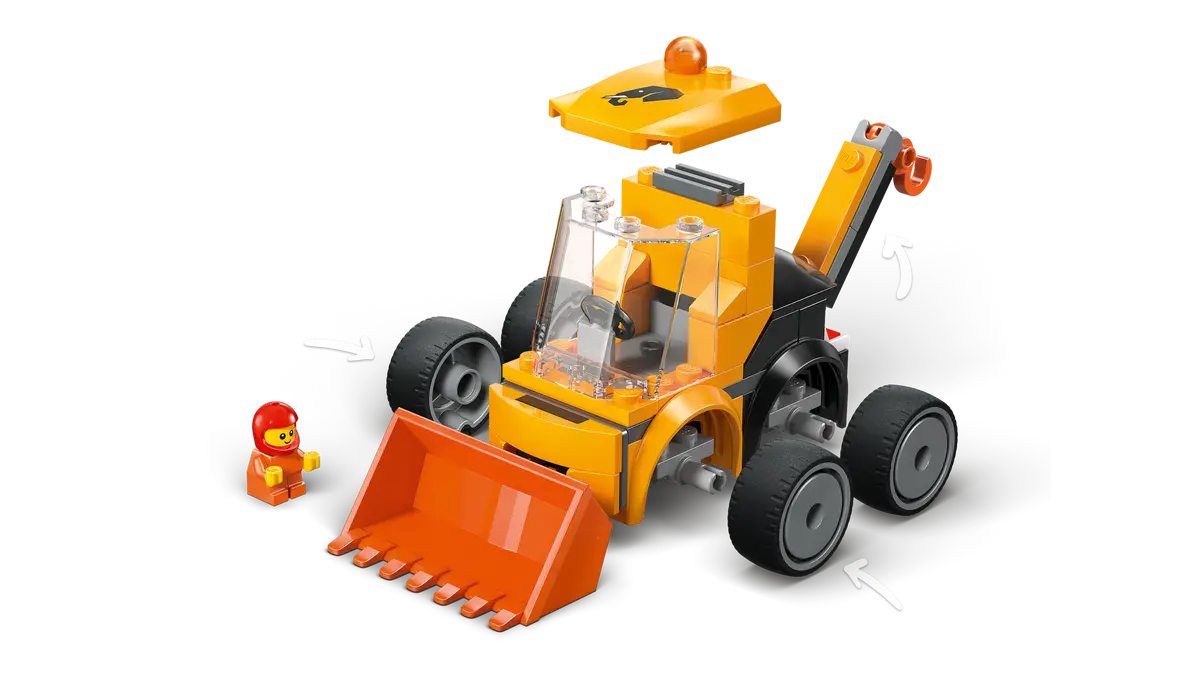 LEGO 60483 City Rides – Construction Loader | 61 PCS