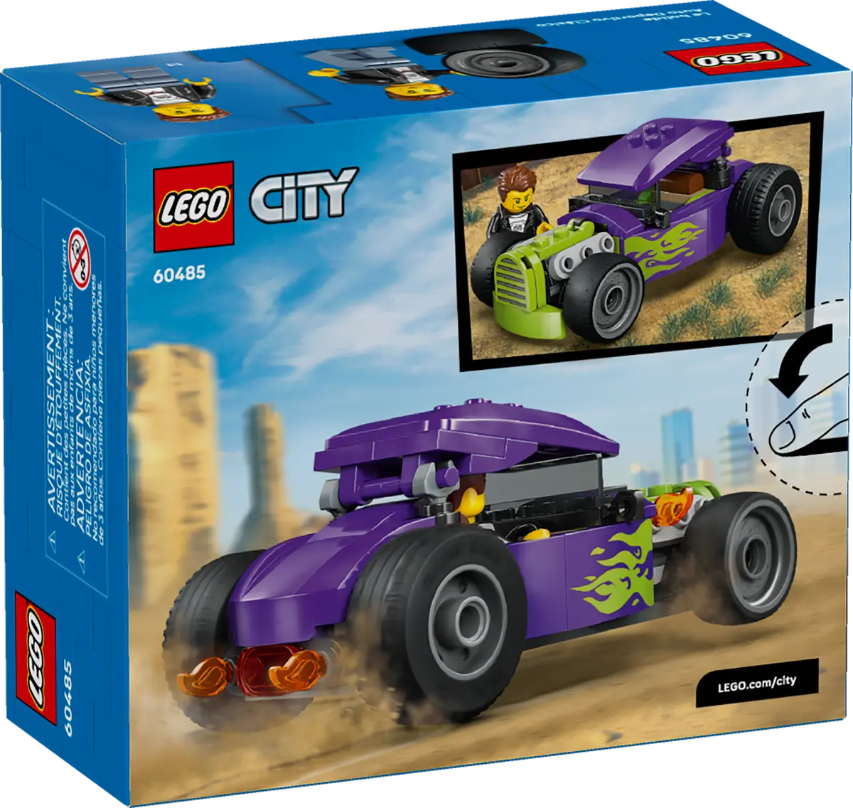 LEGO 60485 City Hot Rod | 81 PCS