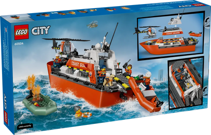 LEGO 60504 City Coast Guard Rescue Boat & Helicopter | 742 PCS