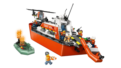 LEGO 60504 City Coast Guard Rescue Boat & Helicopter | 742 PCS