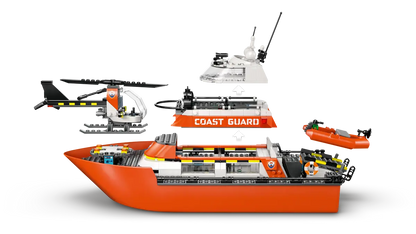 LEGO 60504 City Coast Guard Rescue Boat & Helicopter | 742 PCS
