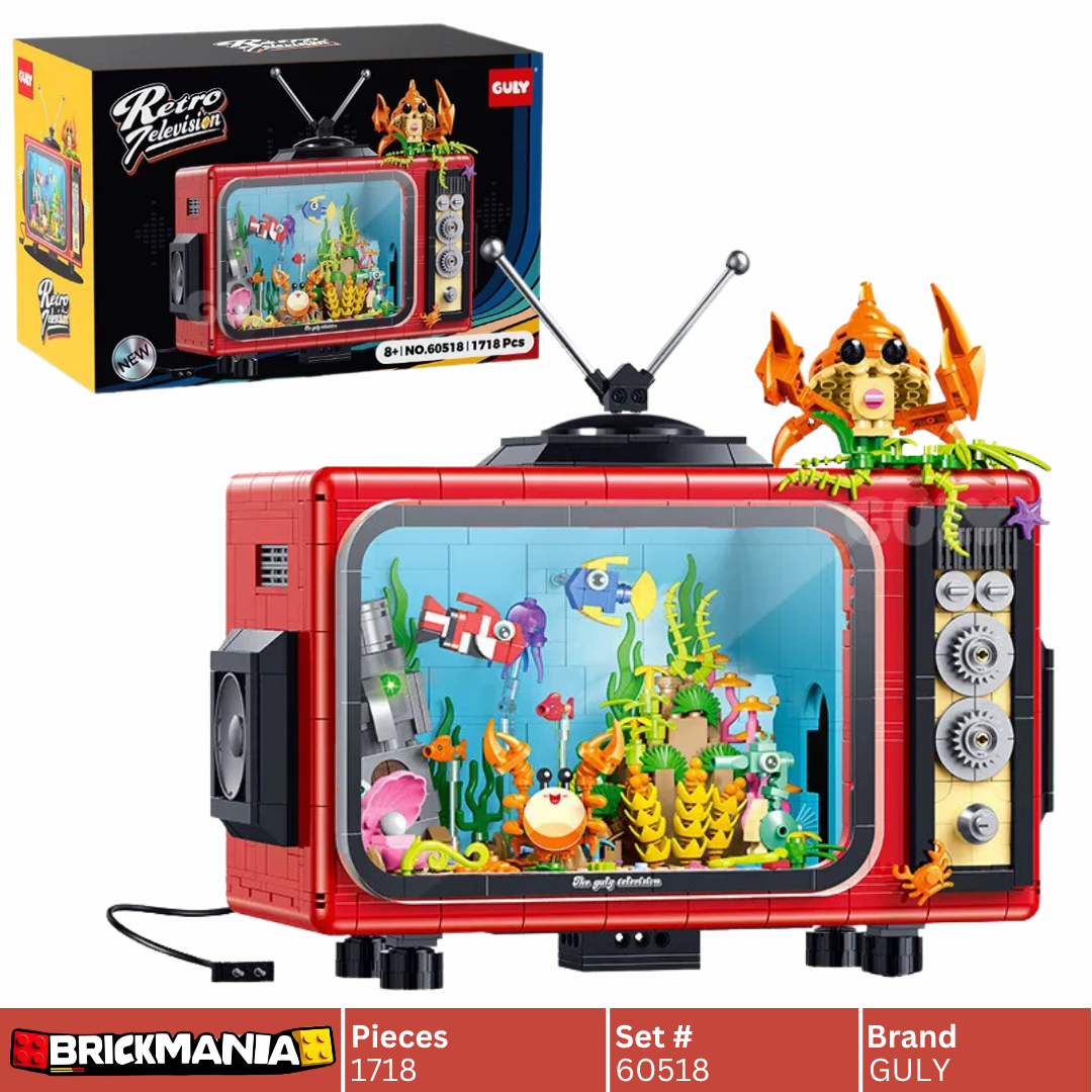 GULY 60518 Retro TV Building Set | 1718 PCS