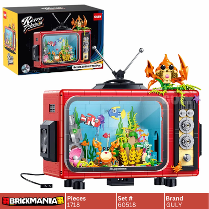 GULY 60518 Retro TV Building Set | 1718 PCS