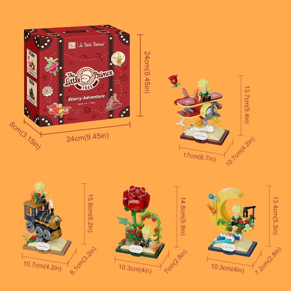 Pantasy 86325 Le Petit Prince Starry Adventure Building Toy Set |797 PCS