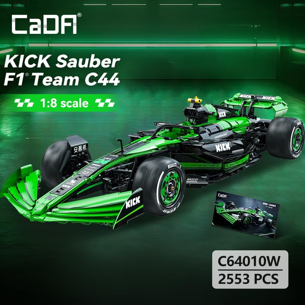 CaDA C64010W KlCK Sauber F1 Team C44 Building Toy Set | 2553 PCS