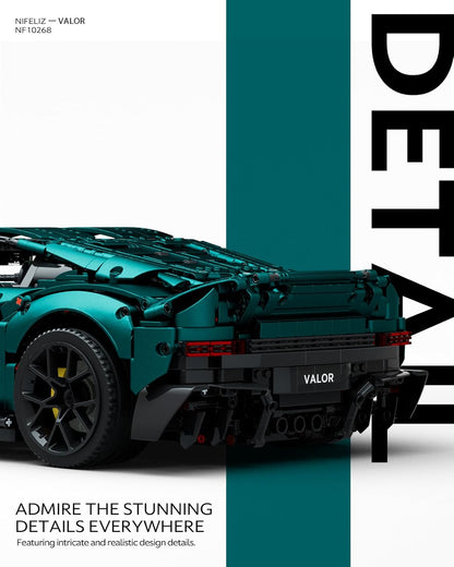 Nifeliz NF10268 Valor Sports Car Building Set | 3374 PCS