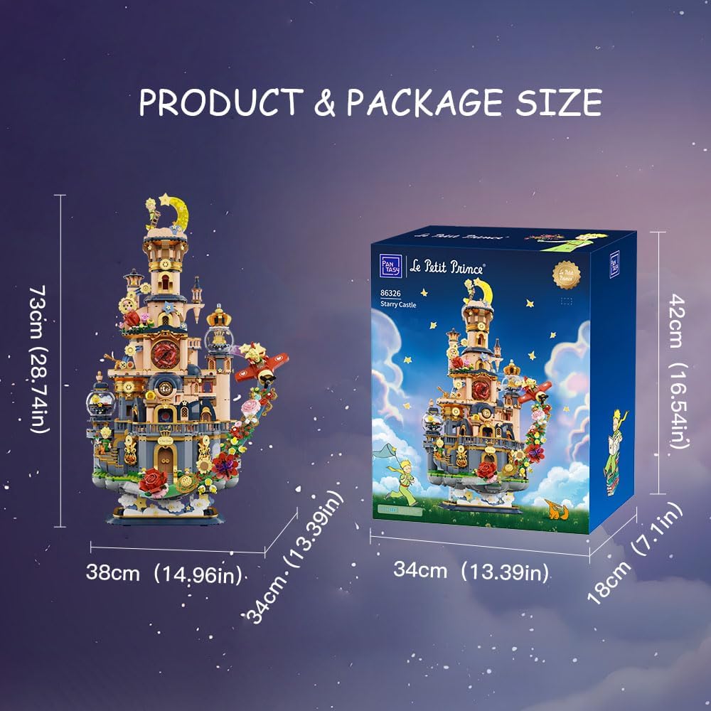 Pantasy 86326 Le Petit Prince Starry Castle Building Toy Set |3302 PCS