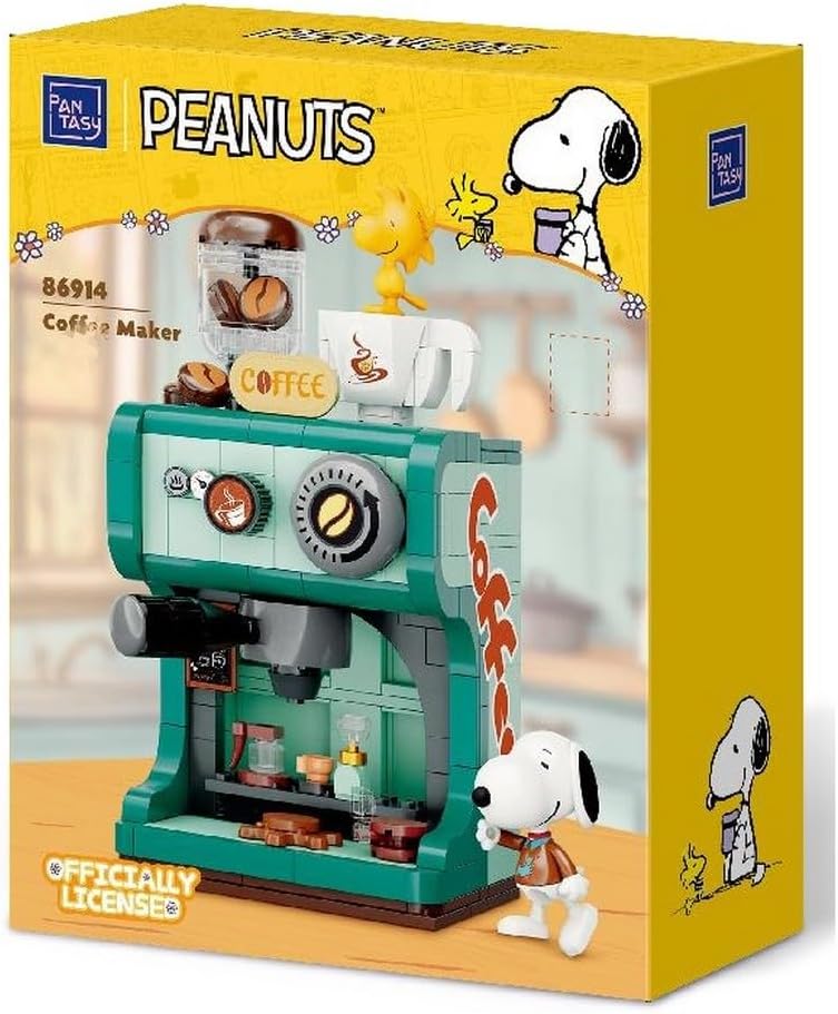 Pantasy 86914 Snoopy Coffee Maker Building Toy Set | 280 PCS