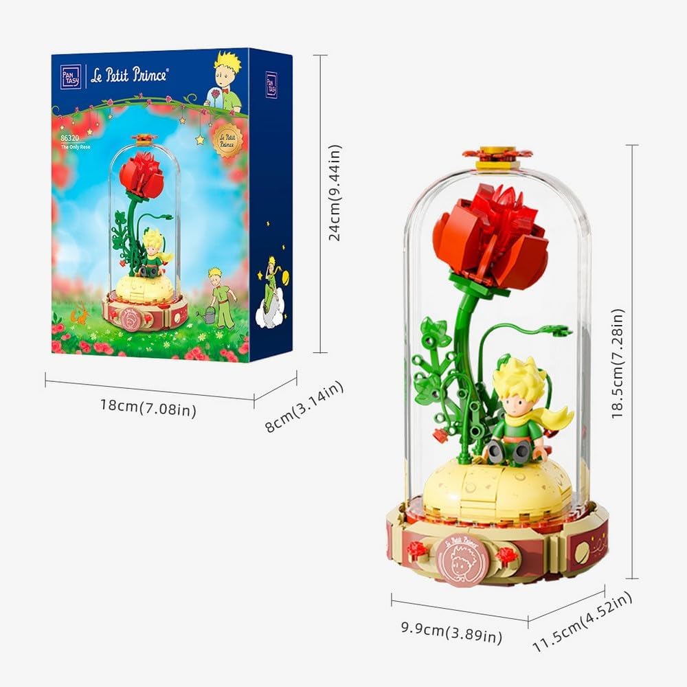 Pantasy 86320 Le Petit Prince The Only Rose Building Toy Set | 500 PCS