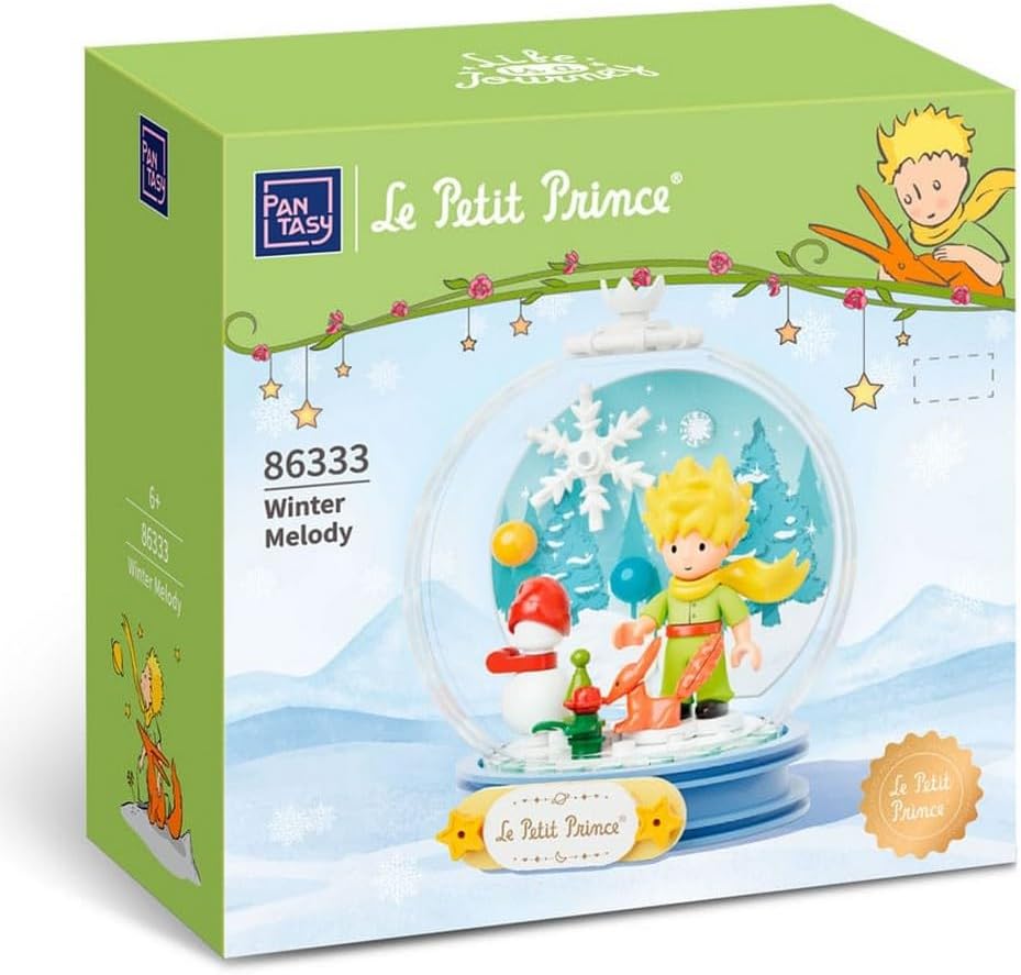 Pantasy 86333 Le Petit Prince Crystal Ball Series Winter Melody Building Toy Set |300 PCS