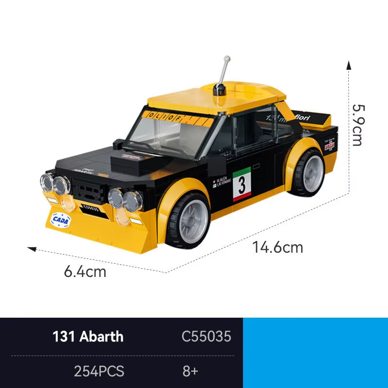 CaDA C55035W Fiat 131 Abarth Building Toy Set | 254 PCS