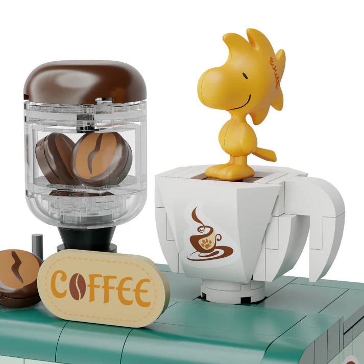 Pantasy 86914 Snoopy Coffee Maker Building Toy Set | 280 PCS