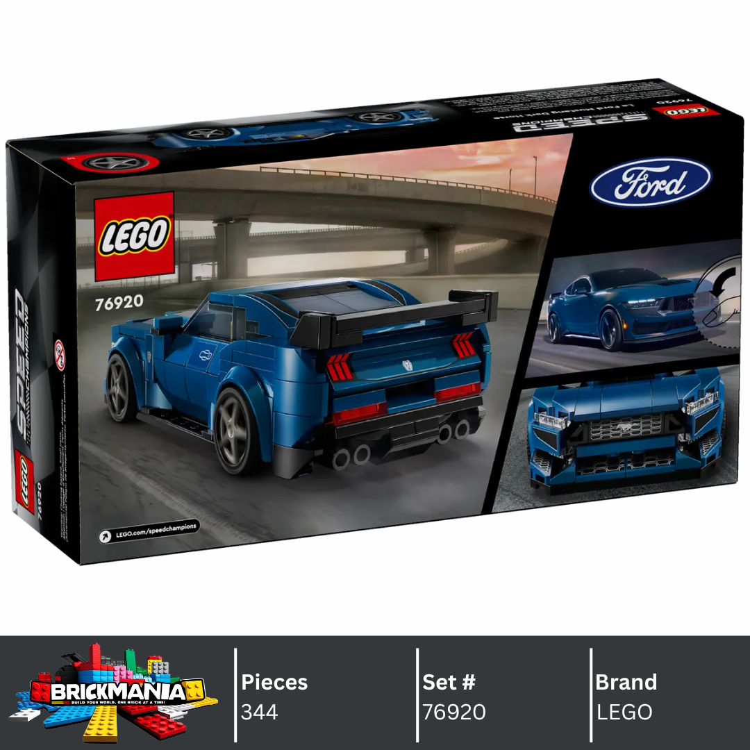 LEGO 76920 Speed Champions Ford Mustang Dark Horse Sports Car | 344 PCS
