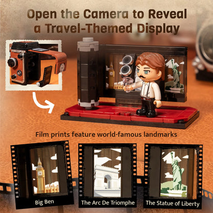 Pantasy 85050 Retro Collection Twin Lens Reflex Camera Building Toy Set | 793 PCS