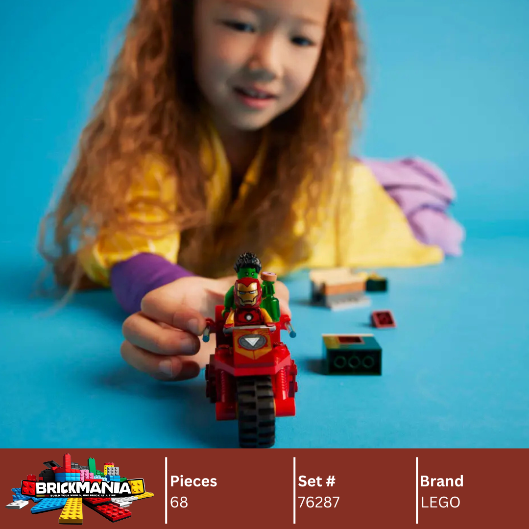 LEGO 76287 Marvel Iron Man with Bike and The Hulk | 68 PCS